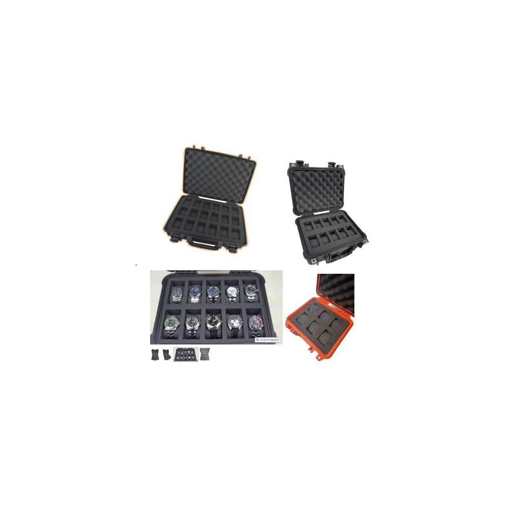 Pelican Case 1400 Custom Foam Insert for 10 Watches - Foam Only