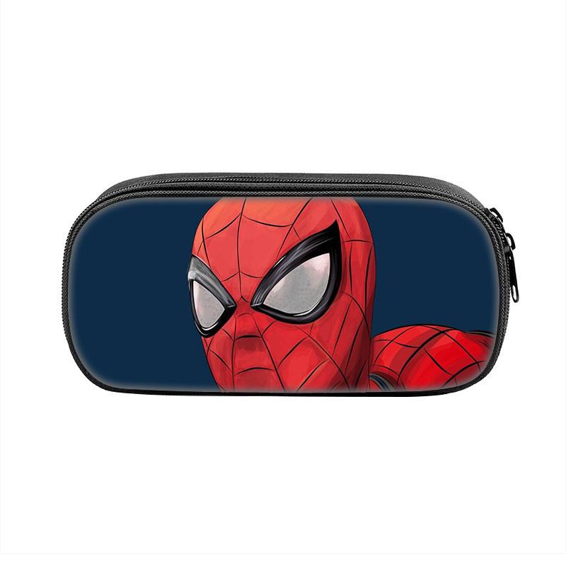 Spider Man Large Capacity Nylon Pencil Case For Students And Kids