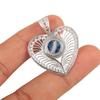 Sodalite Gemstone 925 Sterling Silver Jewelry Handcrafted Pendant 1.4" For Women CP-15-27