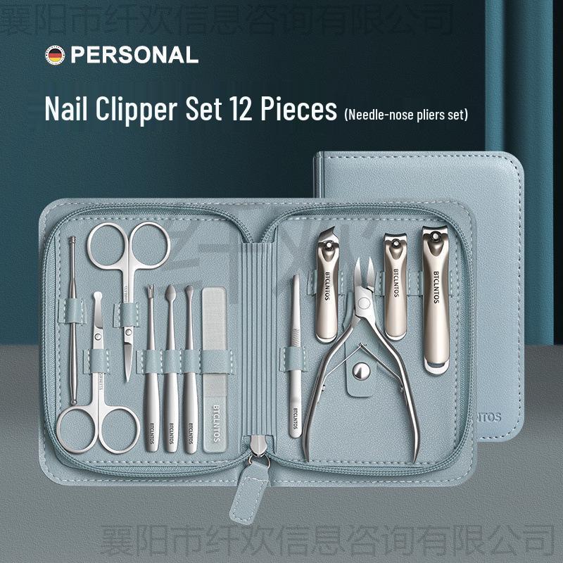 Deluxe Nagelknipser & Maniküre-Set für Herren mit multifunktionaler schräger Zange