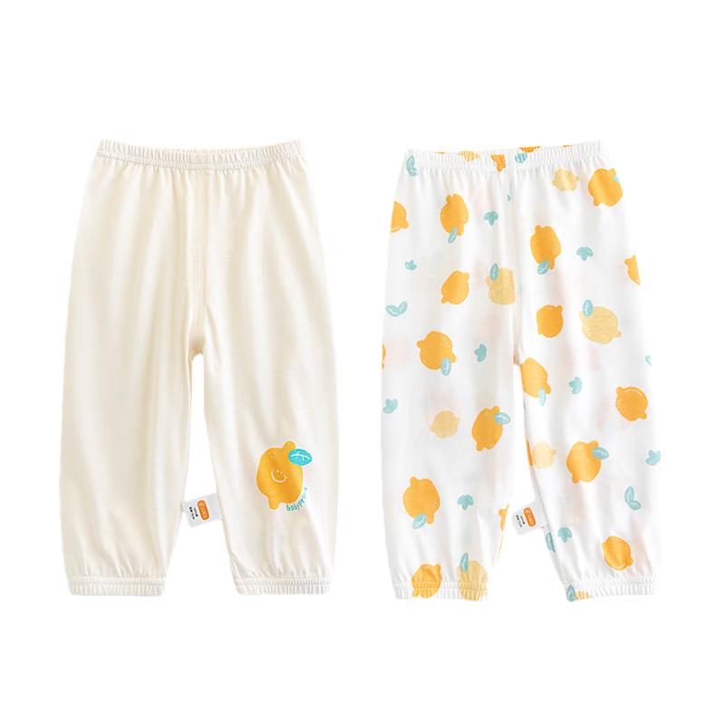 Babyprints 2-Pack Kids Summer Mosquito Repellent Cotton Pants 100