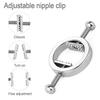 Stainless Steel Adjustable Nipple Clips Erotic Goods Nipple Stimulation Breast Bondage Restraint Fetish  Sex Toy for Woman