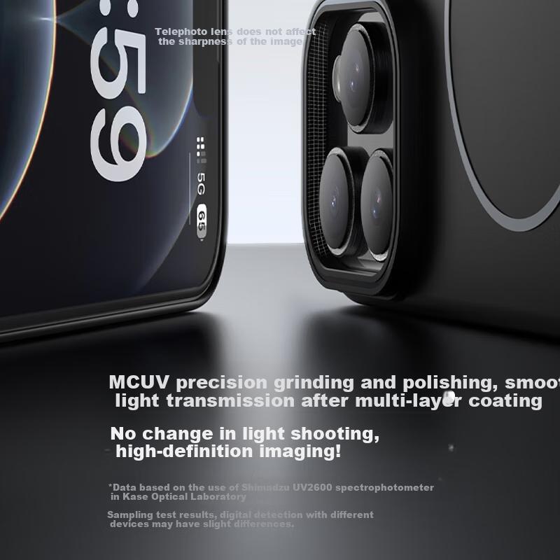 KEKLLE IPhone 12 Case, Apple 12 Protective Cover, Magnetic Wireless Charging, Frosted Anti-Drop Case, Midnight Black