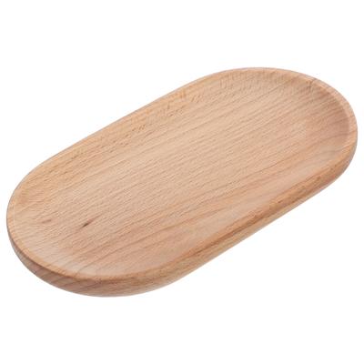 Oval Solid Wood Serving Tray Japanese Style Mini Wooden Platter for Snacks Appetizers Plates Decorative Wood Tray