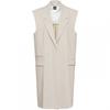Womens/Ladies Jewela Longline Notch Neck Long Sleeveless Blazer