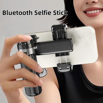 Portable Handheld Mini Telescopic Selfie Stick Adjustable Extension Pole Bluetooth Selfie Stick Lightweight Mini Bracket