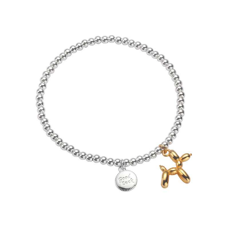 BFCLUB Silver Color Hiphop Thick Gold Horse for Women Men Vintage Handmade Hasp Bracelet Birthday Gift S-B451