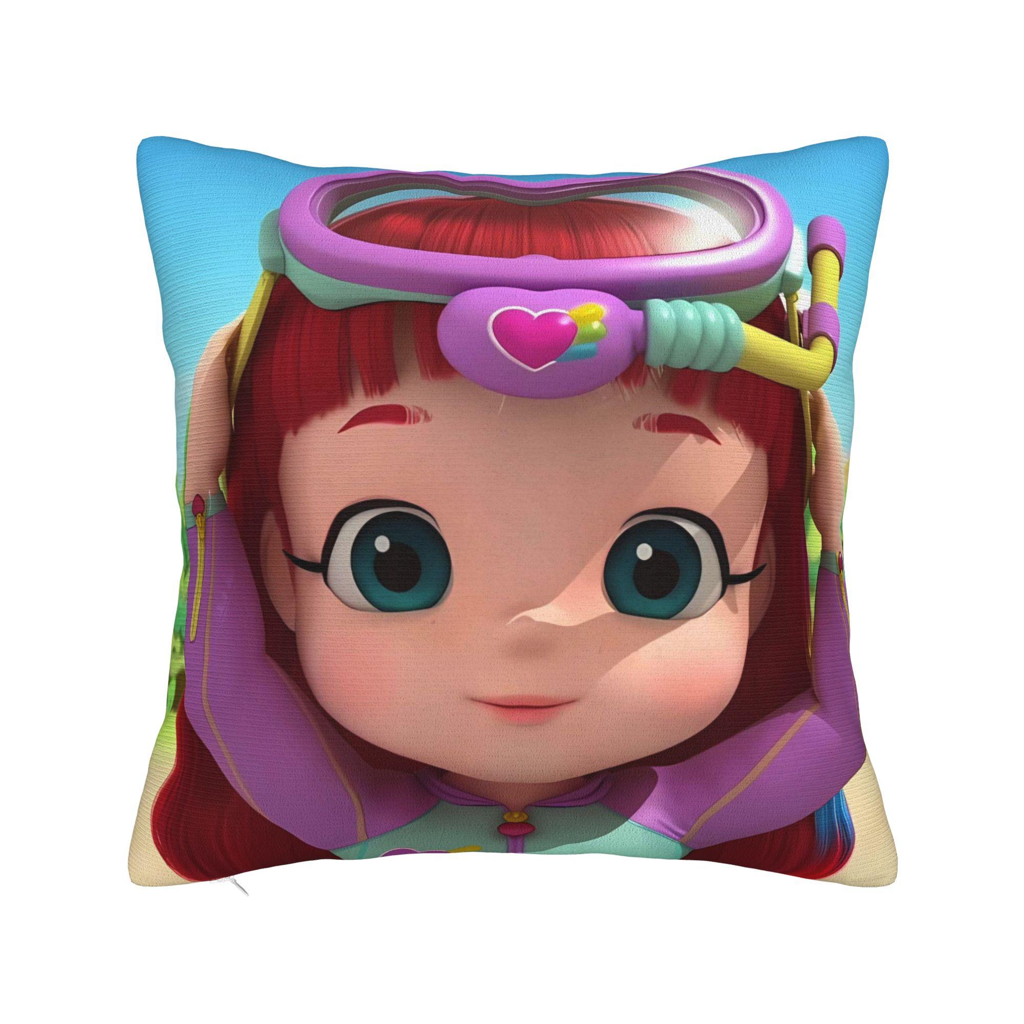 Pillow Cover R-Rainbow Rubys  Morden Pillow Case For Sofa Home Decor Pillowcases 12x12Inch