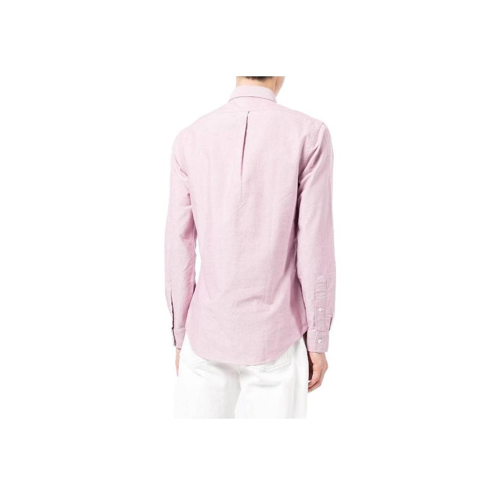 Polo Ralph Lauren Solid Color Single-Breasted Shirt Men Shirts Pink 710852660001001
