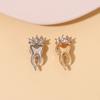 Delicate Teeth Brooch Diamond Inlay Crown Teeth Ornament Metal Badge Cute Pin
