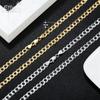Effie Queen Genuine 925 Sterling Silver Curb Cuban Chain Necklaces 3mm 5mm Cuban Clavicle Chain 40-60cm For Women Men Gift SC60