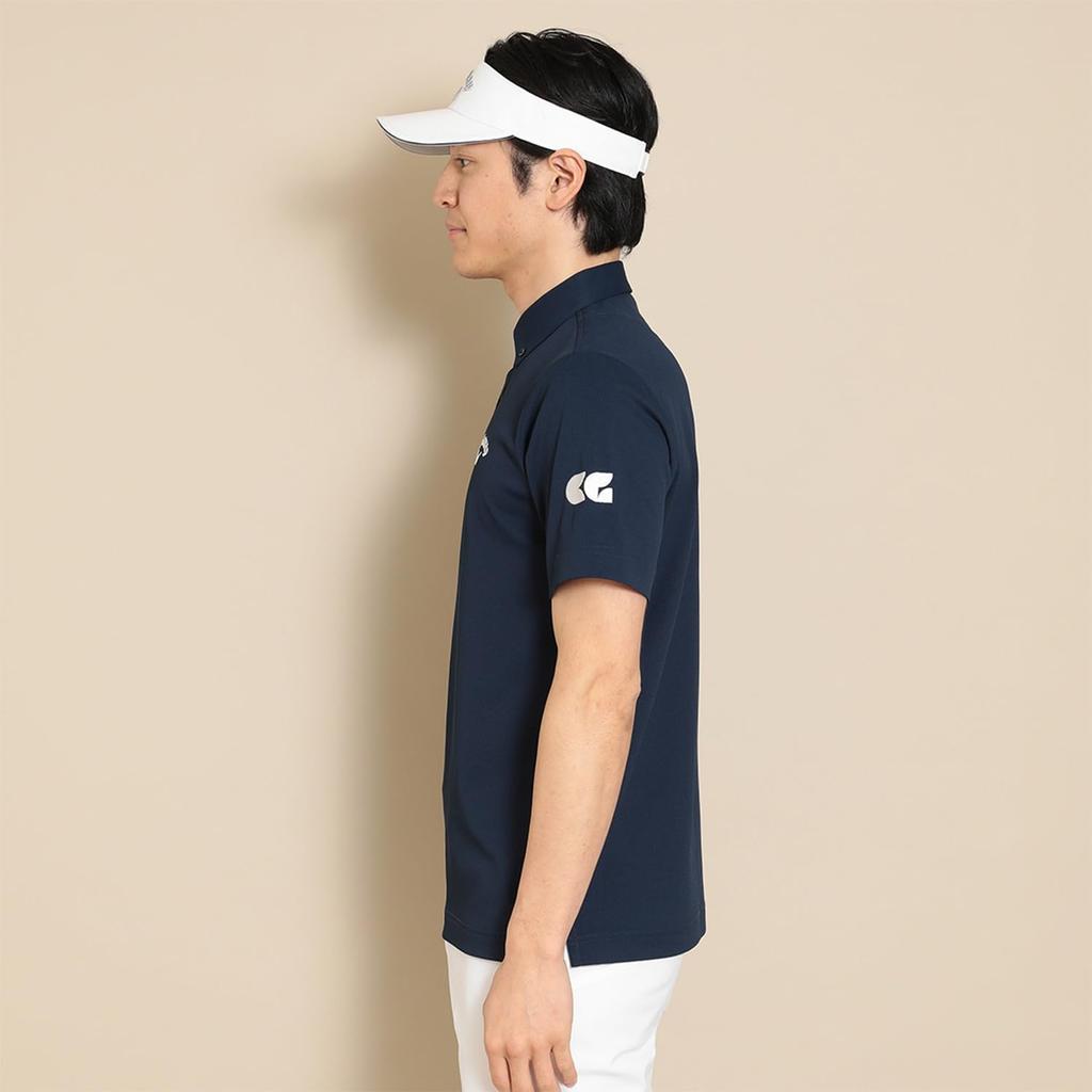 Callaway Short Sleeve Polo Shirt UV for C24134100 Men's (Moisture-Wicking, Quick-Drying, Protection) Golf, 1120_Navy