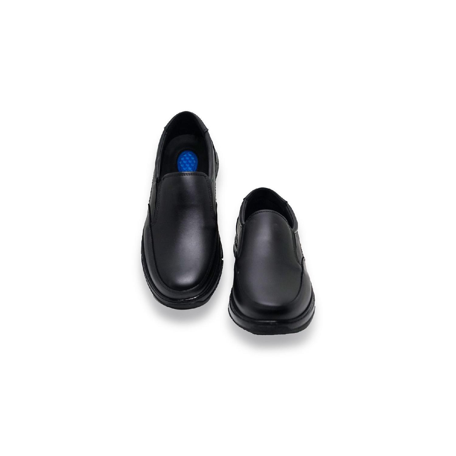 

Men s Genuine Leather Ultra Comfortable Gel Black Daily Dad Shoes Bva-2 43