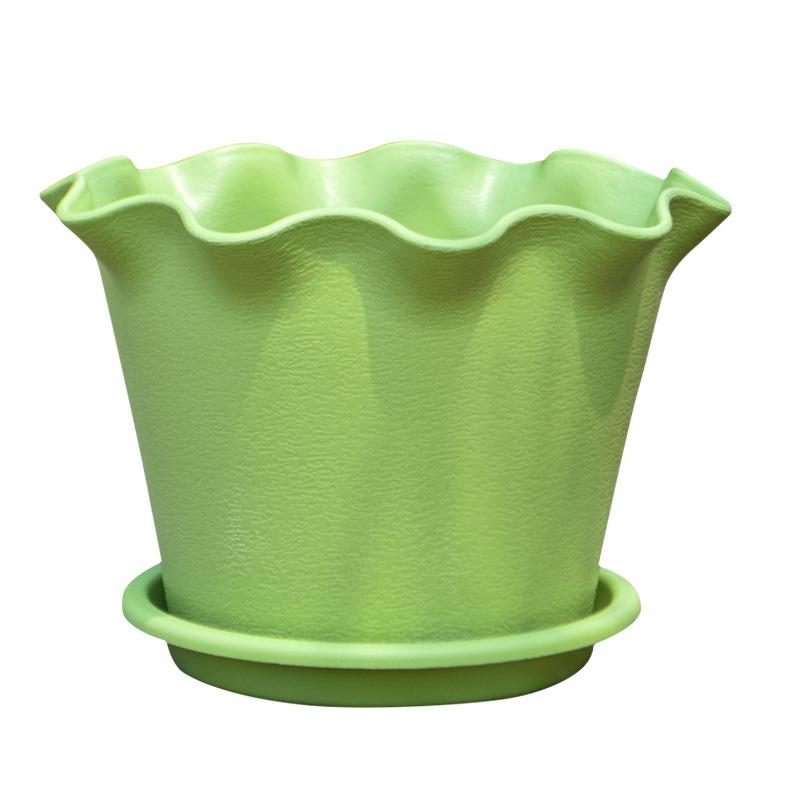 1PC Resin Not Easily Broken Elegant Flowers Durable Long-lasting Practical DIY Lotus Leaf Edge Flowerpot Living Room