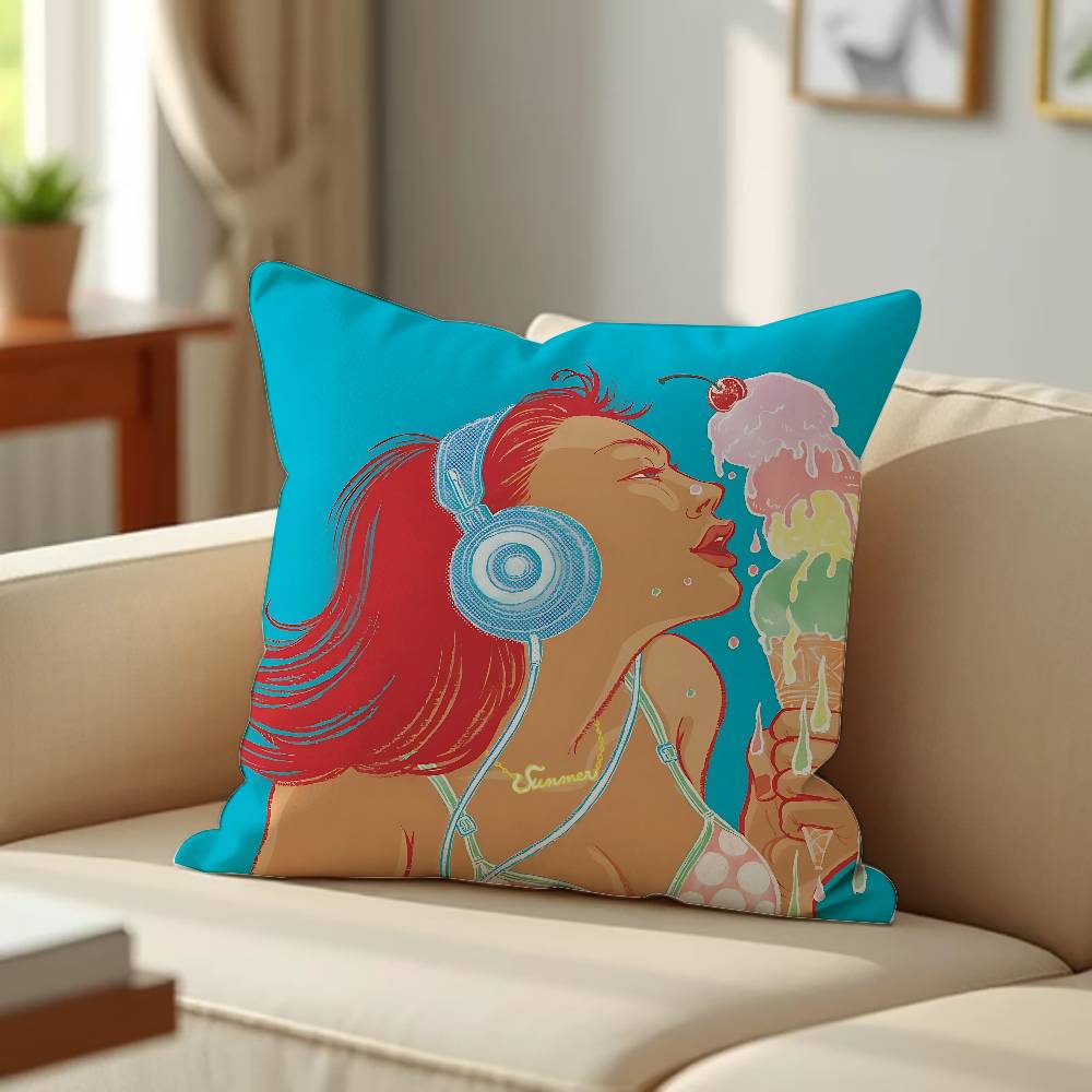 Japan Y-Yuko S-Shimizu Art Pillow Case Pillows For Cover Home Decor Items Living Room Decoration Cushion Covers