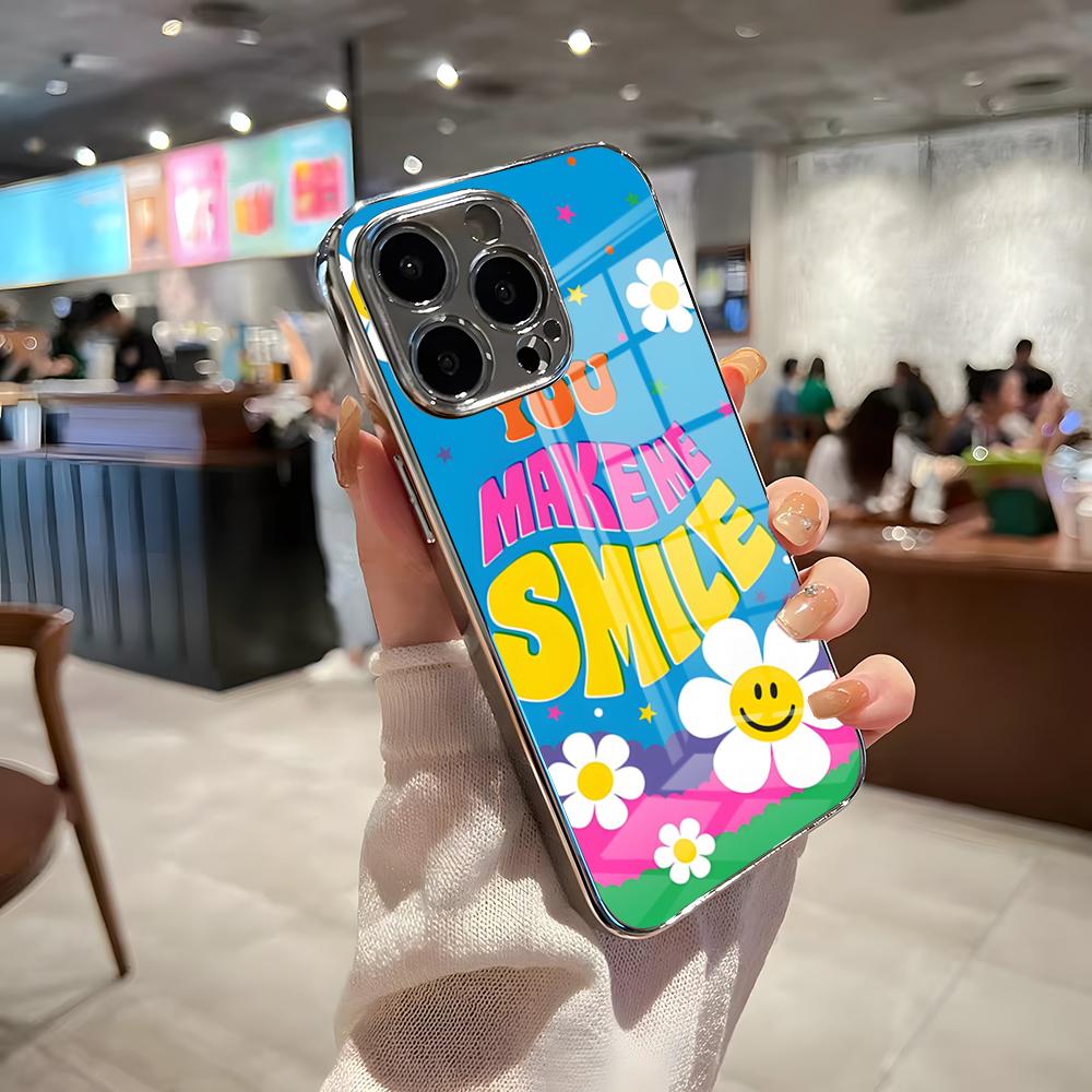 

Cartoon W-Wiggle Wiggle Phone Case For IPhone 17 Pro Max 15 Pro 16 14 Plus 12 13 Mini 11 Pro Shockproof Electroplated Glass Cov iPhone 16