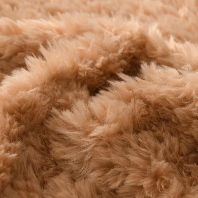 25x45cm Curly Plush Fabric Soft Hair Faux Fur Fabric Hand Make Cosplay Decorative Background Clothing Lining Bedding Cloth