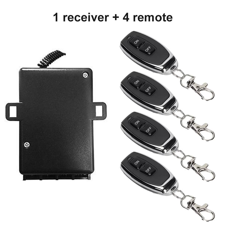 RF433mhz Wireless Remote Control Switch Relay Switch 12V 24V 220V 110V ON OFF Transmitter for Light Lamp Motor Water Pump Door