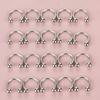 20 Stück 14G 16G Edelstahl Circular Barbells Hufeisen Lippenring Augenbraue Nasenpiercing Schmuck für Damen Herren Körperpiercing 6-16mm