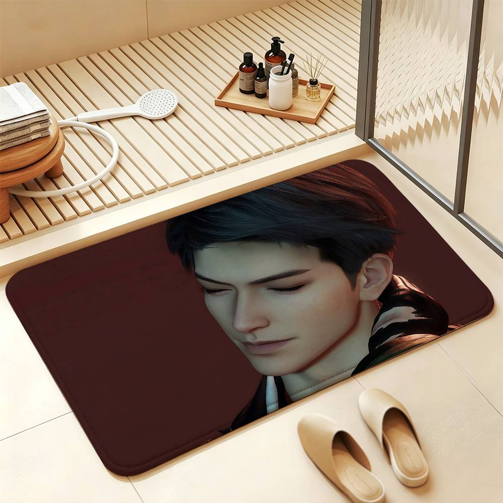 Caleb Xia Yizhou Love and Deepspace Anti‑Slip Floor Mat Short Plush Rug Carpet Soft Comfortable Machine Washable Home Decor