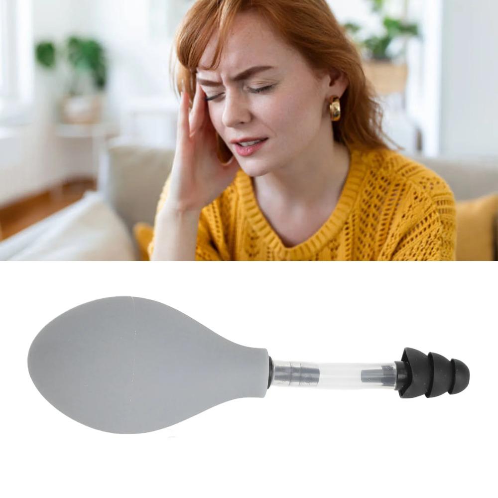 Black Grey Inner Ear Pressure Tool Silicone Relief Suction Device Soft Ear Pressure Tool  Airplane