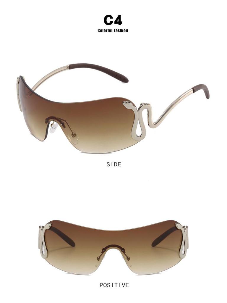 Cross-Border Spirit Snake Sunglasses 2023: Trendy Y2K Millennium European & American Style