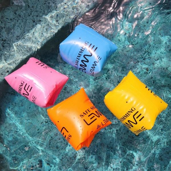 Seasonal Roll-up Arm Tube Adult/Children 2P, Orange, 2 Sets, Korean Water Fun Items