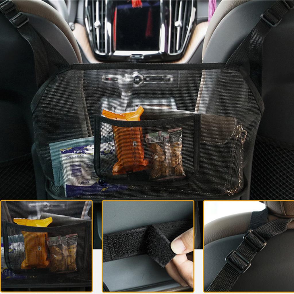Car Interior Trunk Seat Crevice Organizer Storage Bag Pocket Cage Pocket Holder