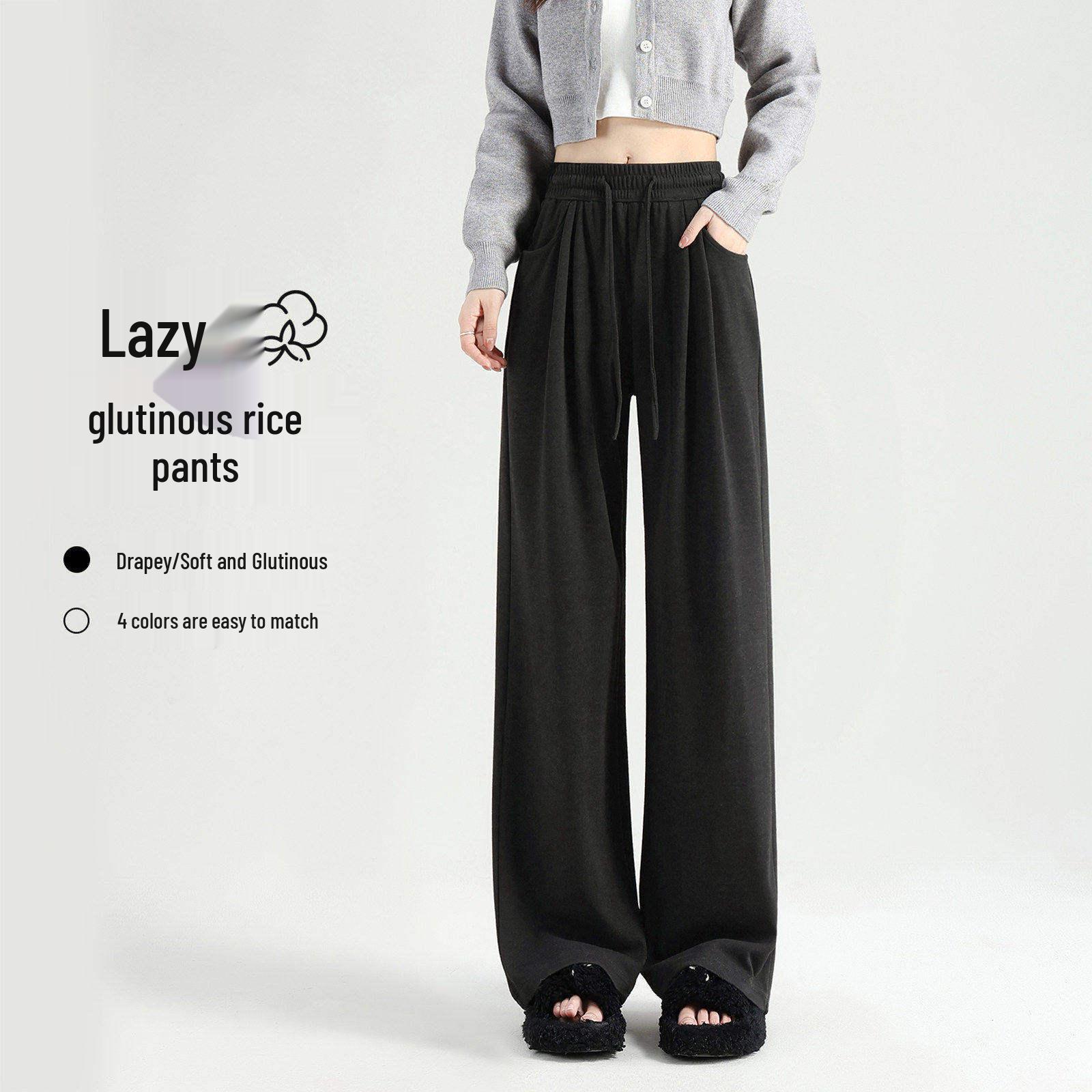 

Velvet Spring 2026 Straight-Leg Soft Glutinous Rice Pants - Cozy, Casual, Versatile for Boys & Girls M for 96-110 lbs