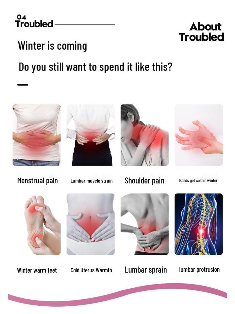 Belt Only: Hot Water Bottle Waist Support & Hand Warmer