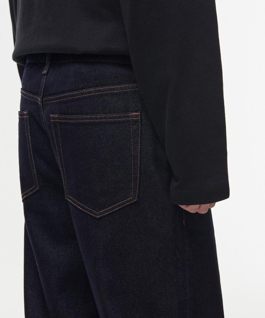 MUSINSA STANDARD Brushed Straight Denim Pants [Deep Indigo]