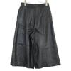 Celine [Domestic Regular] 2G013978E Phoebe Period Lamb Leather Cropped Wide Pants/ Bottoms 36 blackUsed