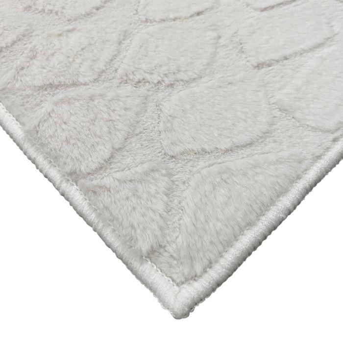 Living Room Rug with Extra-soft White Relief 160x230