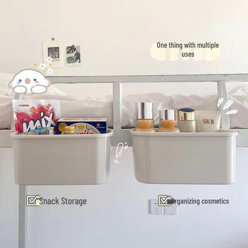 Newcomer Exclusive: Bedside Hanging Basket - No-Punch Upper Bunk Storage with 0.1 Free Shipping!