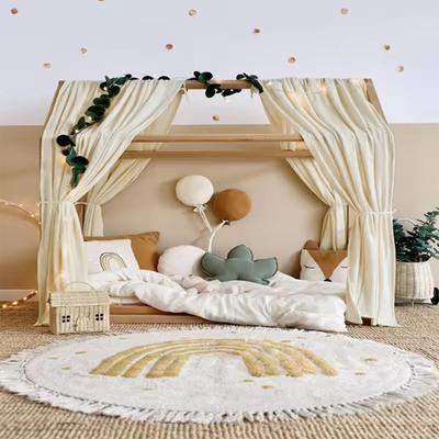 Baldachin de Pat pentru Fete Băieți Decor Cameră de Copii Eșarfă de Pat din Bumbac Draperie Plasă de Țânțari Decorativă Moale pentru Pătuț Decor Cameră Copii