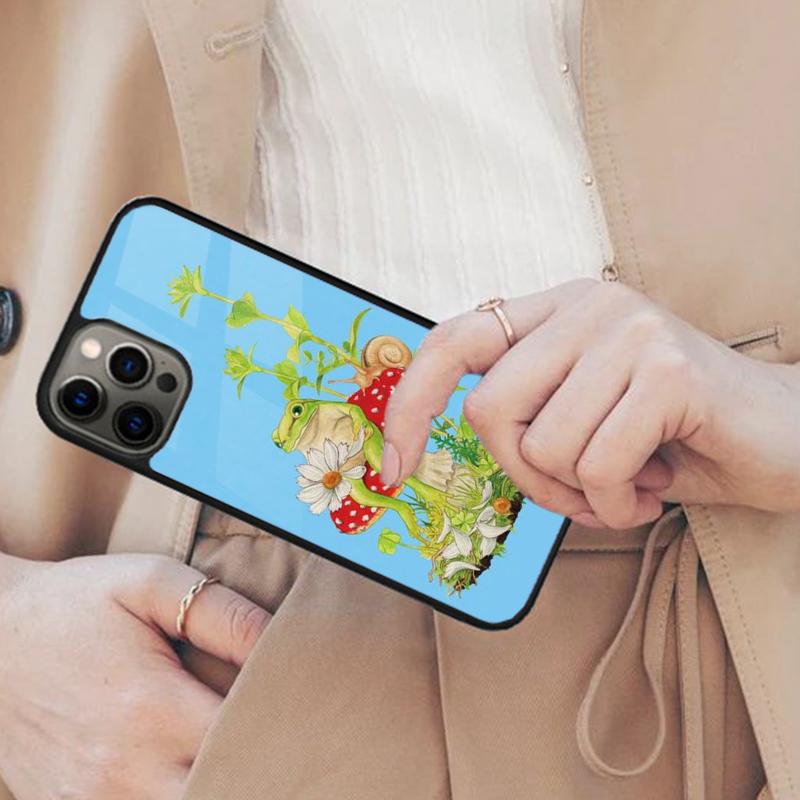mushroom frog Magnetic Phone Case For APPLE iPhone 17 Air 16 14 13 12 Pro Max 15 Plus Wireless Charge With MagSafe Cover