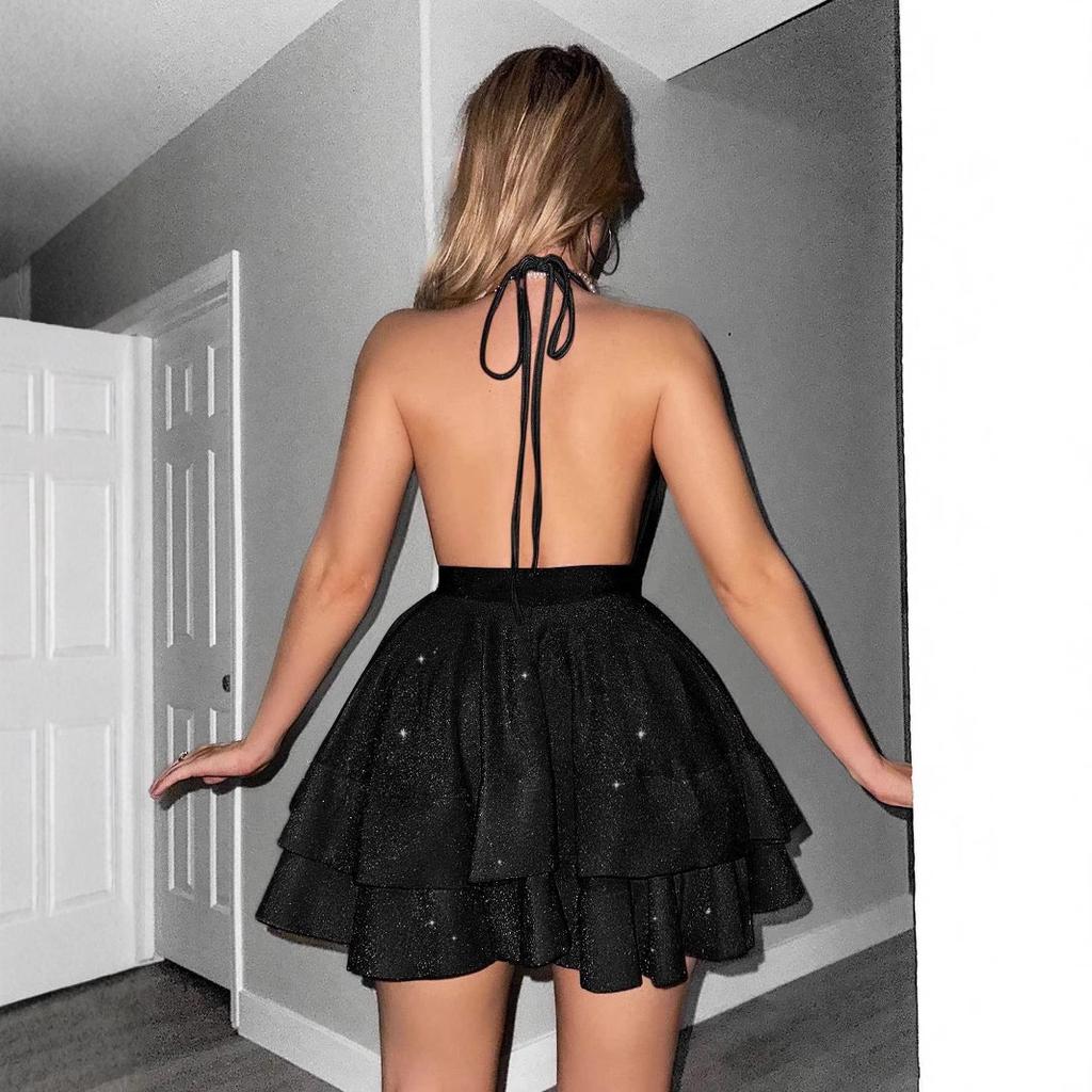 Women's Fashionable Deep V-Neck Sexy Summer Dress