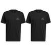 Adidas Pánské tričko s krátkým rukávem a kulatým výstřihem, s potiskem loga, jednobarevné, černé HI5546