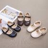 [New Autumn Winter Girls Princess Shoes Soft Sole Anti Slip Casual Comfort Kids Leather Flats