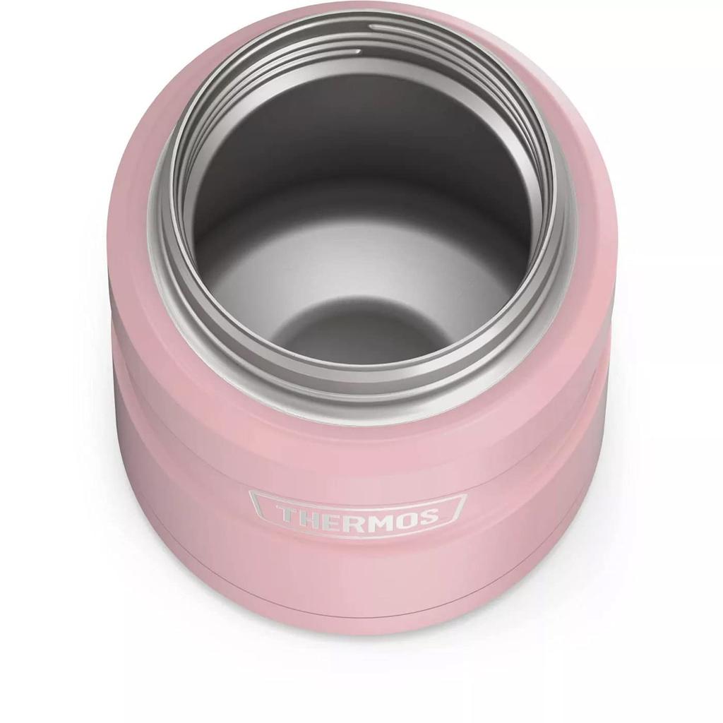 THERMOS ICON Vacuum Insulated Food Jar with 16 Matte Rose Spoon, oz,