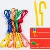 Rainbow Lacing Beads for Toddlers Color and Shape Sorter Fine Motor Skills Early Learning Montessori Toys for Preschool Kids