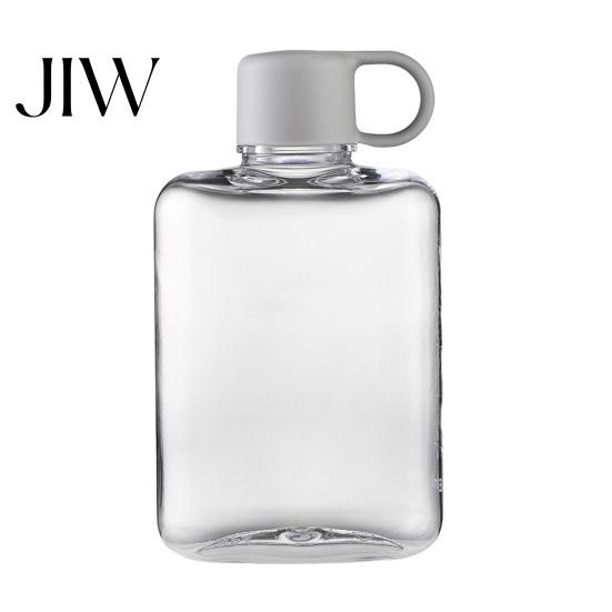 Sturzsicherer Wasserbehälter Tragbare Tritan Flache Flasche, Leichtes Schlankes Design, Große Gymnastik-Trainingsflasche Kapazität Auslaufsichere Kanne, für