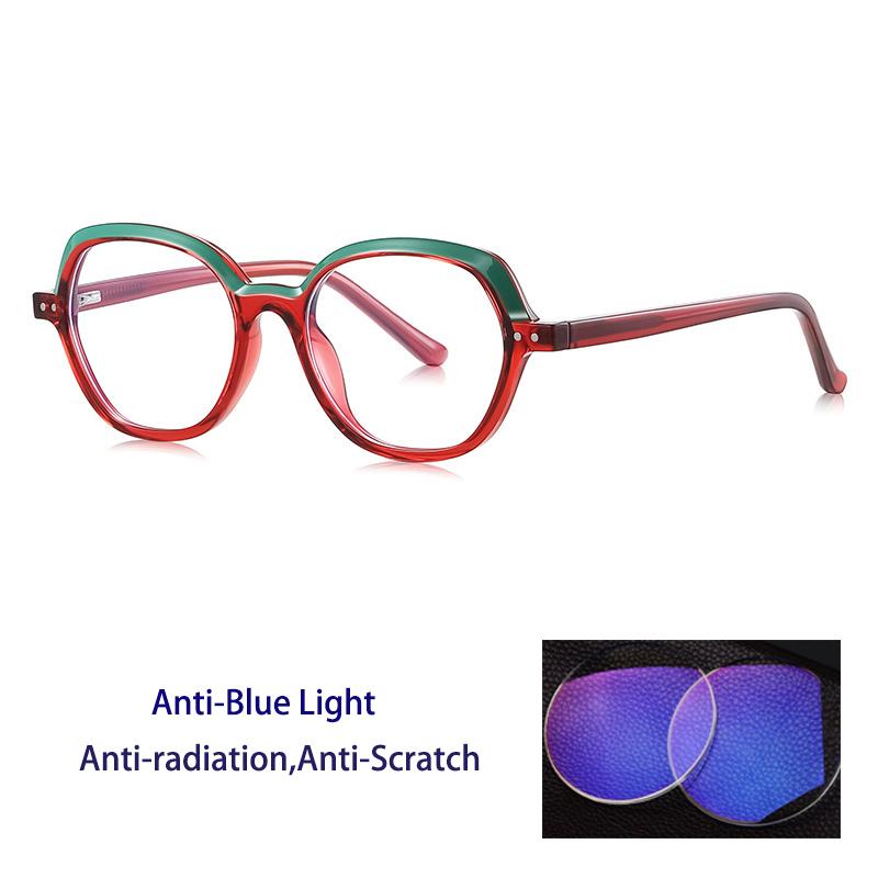 

New TR90 Anti Blue Light Eyeglass Frame for Women Prescription Reading Glasses Fashion Optical 0