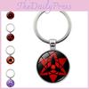 Exquisite Naruto Anime Gem Keychain Uchiha Rinnegan Star Sharingan Metal Key Ring
