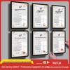 Acrylic Wall-Mounted Award Display Frame for Certificates and Photos