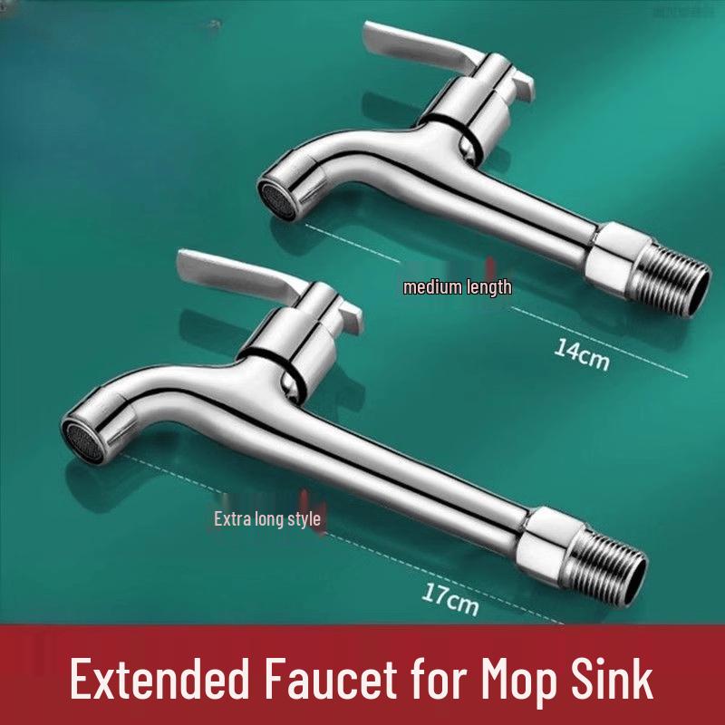 TLXT Wall-Mounted Extended Stainless Steel Faucet