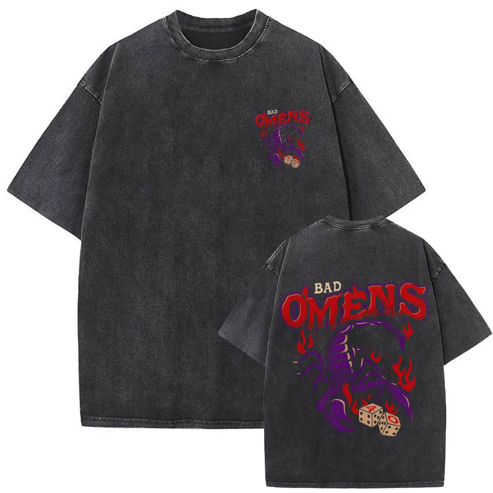 Washed Vintage Rock Band Bad Omens Graphic Tshirt Do You Feel Love Tour 2026 T Shirt Men Women Casual Oversized Cotton Tshirts