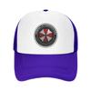 Umbrella Corporation Print Mesh Baseballkappen Unisex Hip Hop Verstellbare Snapback-Hüte Damen Herren Sommer Atmungsaktive Sonnenblenden Hüte