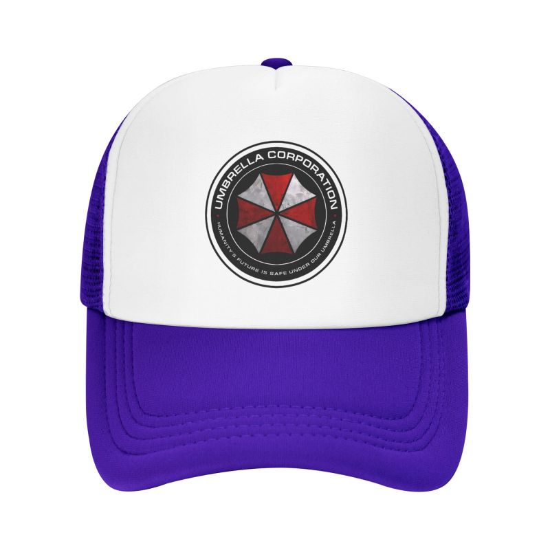 Umbrella Corporation Print Mesh Baseballkappen Unisex Hip Hop Verstellbare Snapback-Hüte Damen Herren Sommer Atmungsaktive Sonnenblenden Hüte