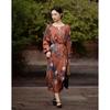 Demana Elegant Soft Luster A-Line Midi Dress